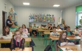 Straż Miejska i Policja z wizytą w Szkole Podstawowej w Nojewie (5)