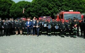 Ślubowanie członk&oacute;w Młodzieżowej Drużyny Pożarniczej114