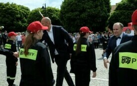Ślubowanie członk&oacute;w Młodzieżowej Drużyny Pożarniczej102