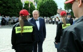 Ślubowanie członk&oacute;w Młodzieżowej Drużyny Pożarniczej098