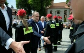 Ślubowanie członk&oacute;w Młodzieżowej Drużyny Pożarniczej097