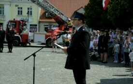 Ślubowanie członk&oacute;w Młodzieżowej Drużyny Pożarniczej069
