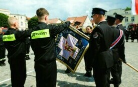 Ślubowanie członk&oacute;w Młodzieżowej Drużyny Pożarniczej068