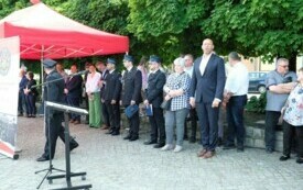 Ślubowanie członk&oacute;w Młodzieżowej Drużyny Pożarniczej032
