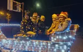 Spotkanie z Mikołajem w sołectwach0128