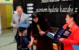 Pasowanie na ucznia w SP Chełmno001197