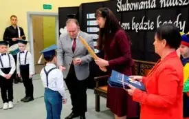Pasowanie na ucznia w SP Chełmno001187