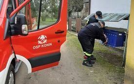 OSP dostarcza ulotki na temat szczepień w Gminie Pniewy (6)