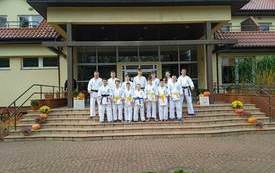 Ob&oacute;z karate w Łężeczkach 6
