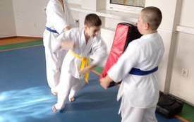 Ob&oacute;z karate w Łężeczkach 8