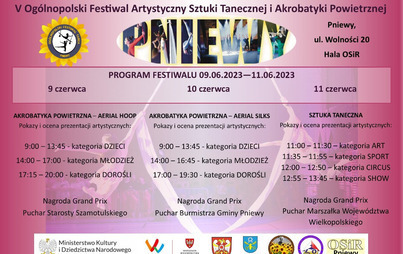 Zdjęcie do V Og&oacute;lnopolski Festiwal Tańca w Pniewach