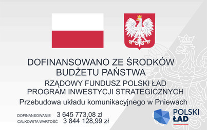 Zdjęcie do Przebudowa układu komunikacyjnego w Pniewach dobiegła końca