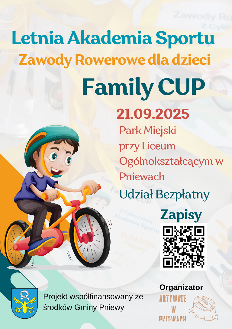 Plakat-rajd rowerowy dla dzieci