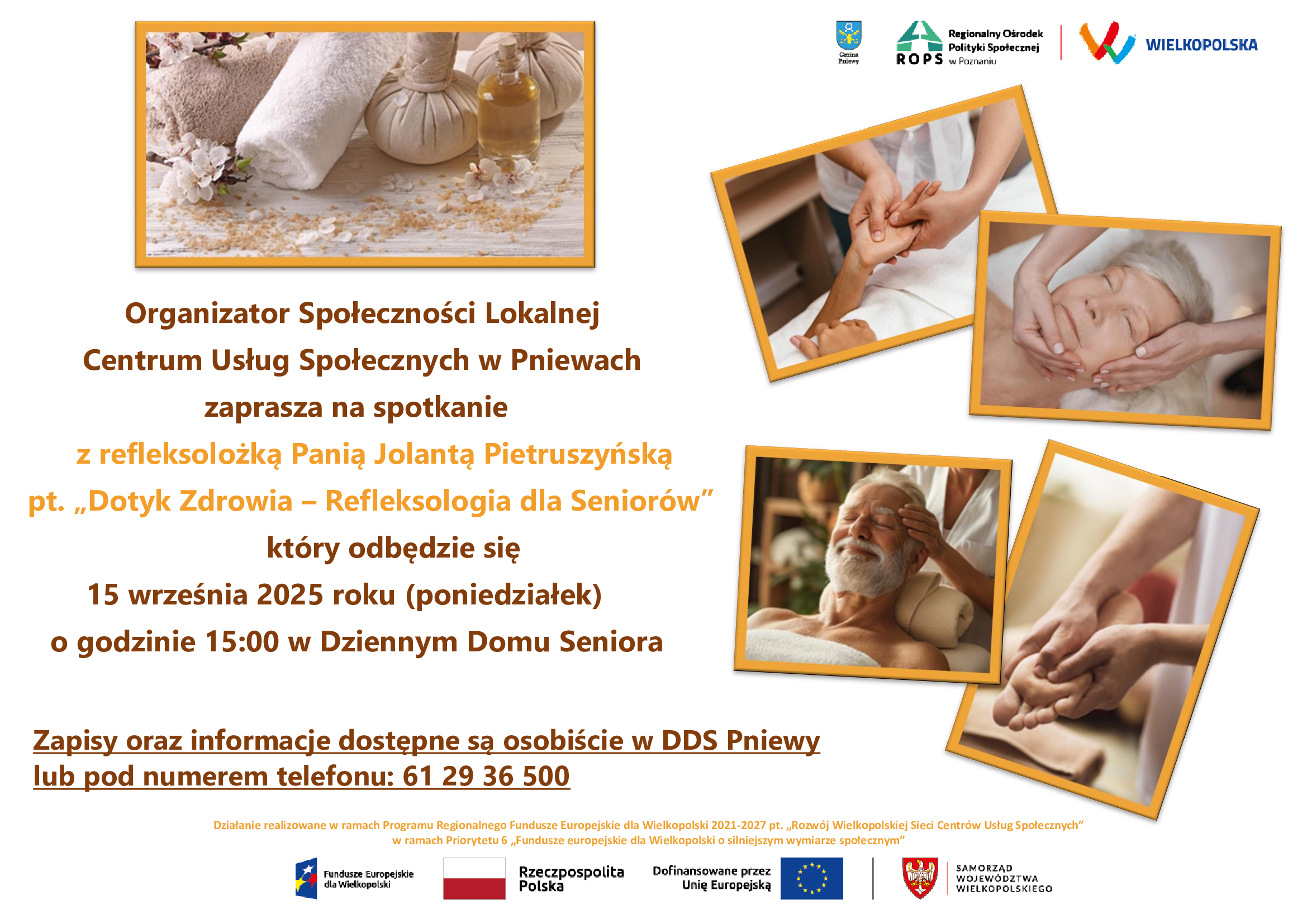 Plakat-refleksologia seniorów