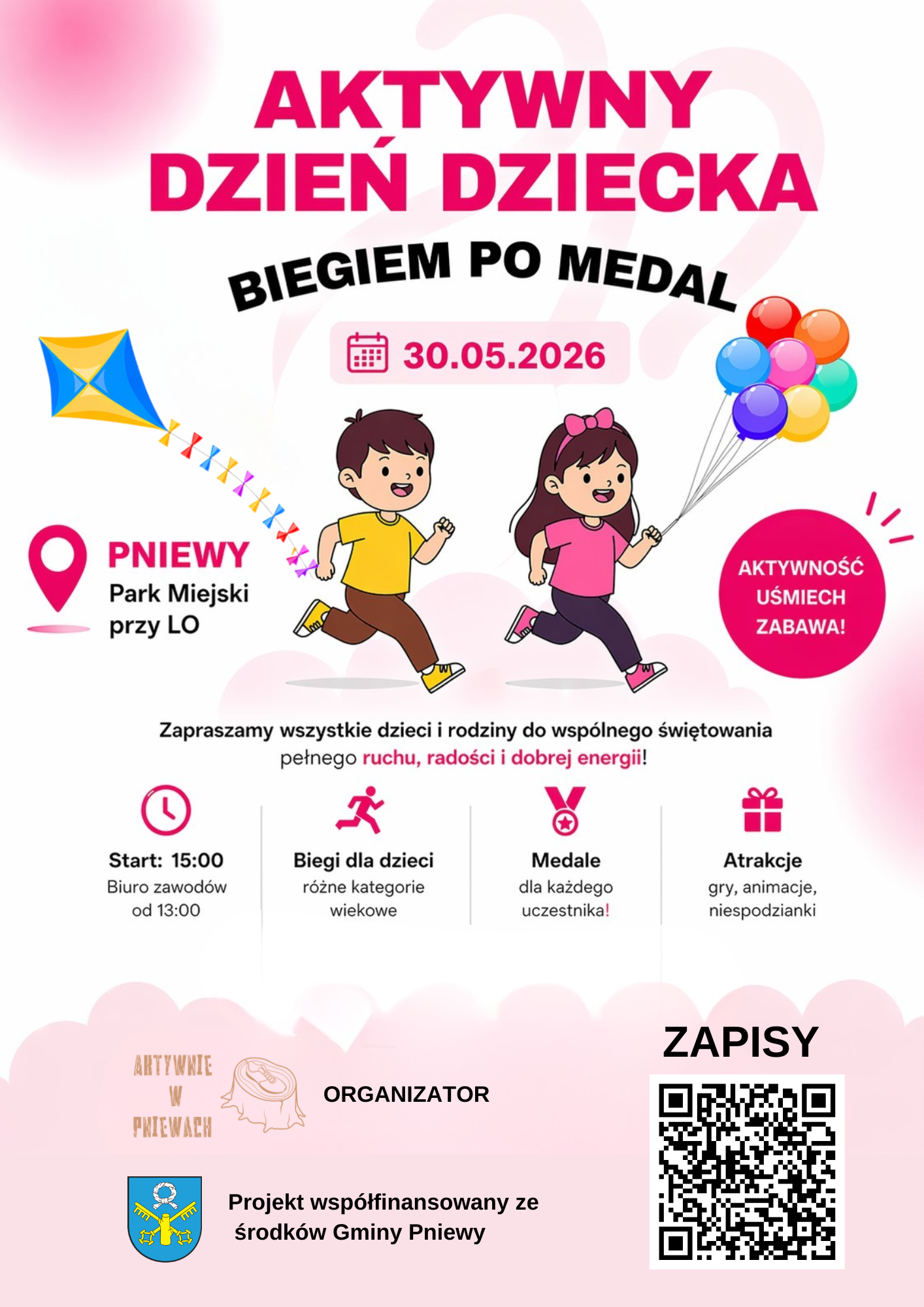 Już w&nbsp;sobotę &bdquo;Aktywny Dzień Dziecka &ndash; Biegiem po Medal&rdquo; w&nbsp;Pniewach