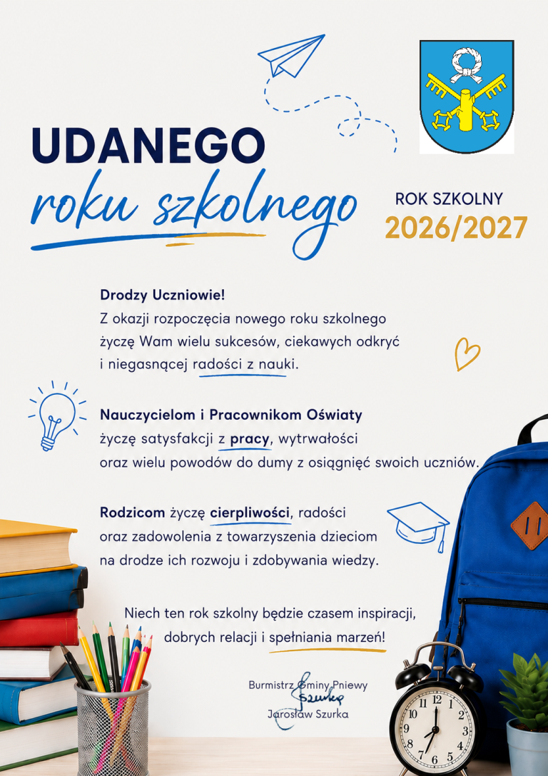 ŻYCZENIA OD BURMISTRZA NA NOWY ROK SZKOLNY