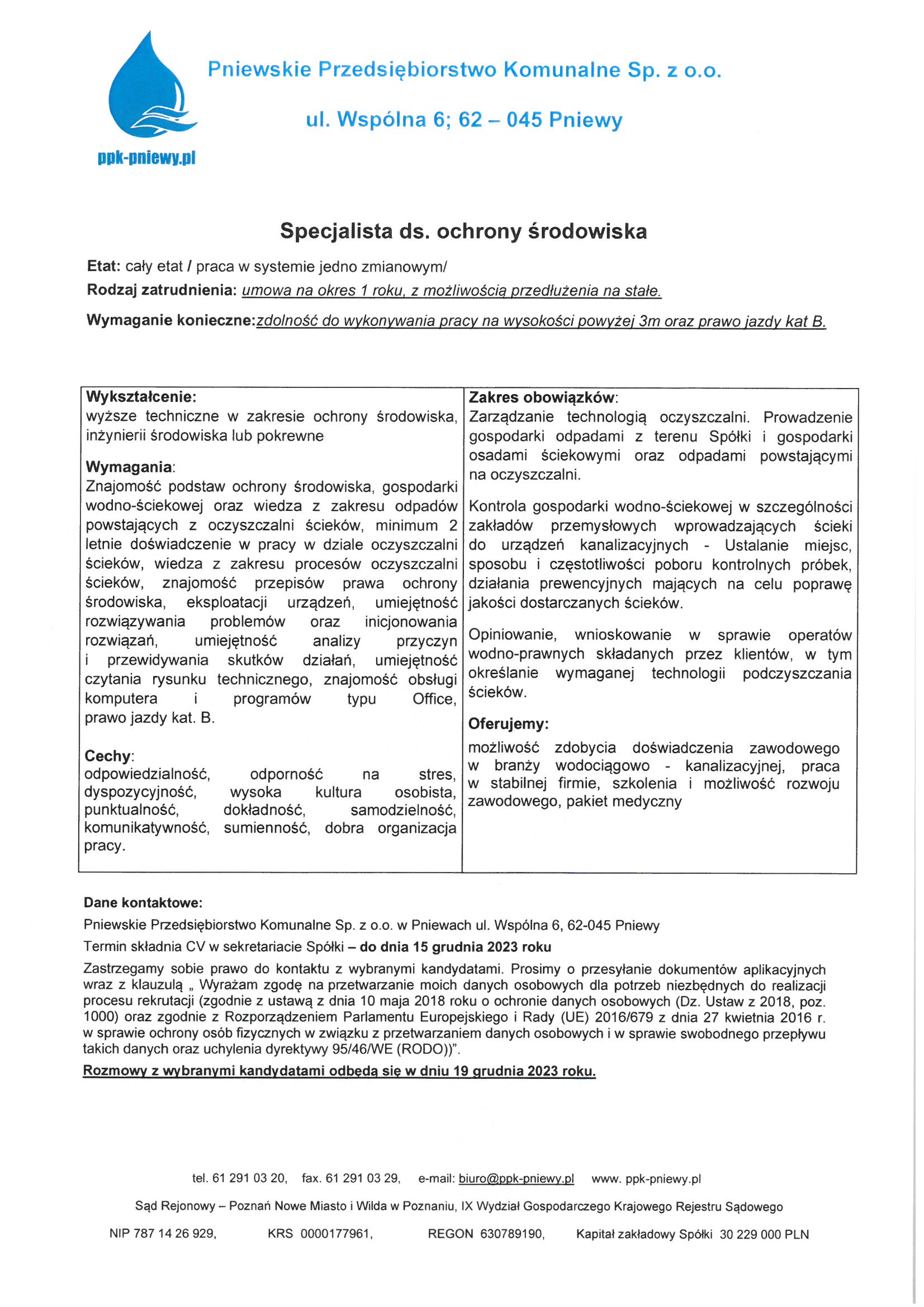 Oferta pracy