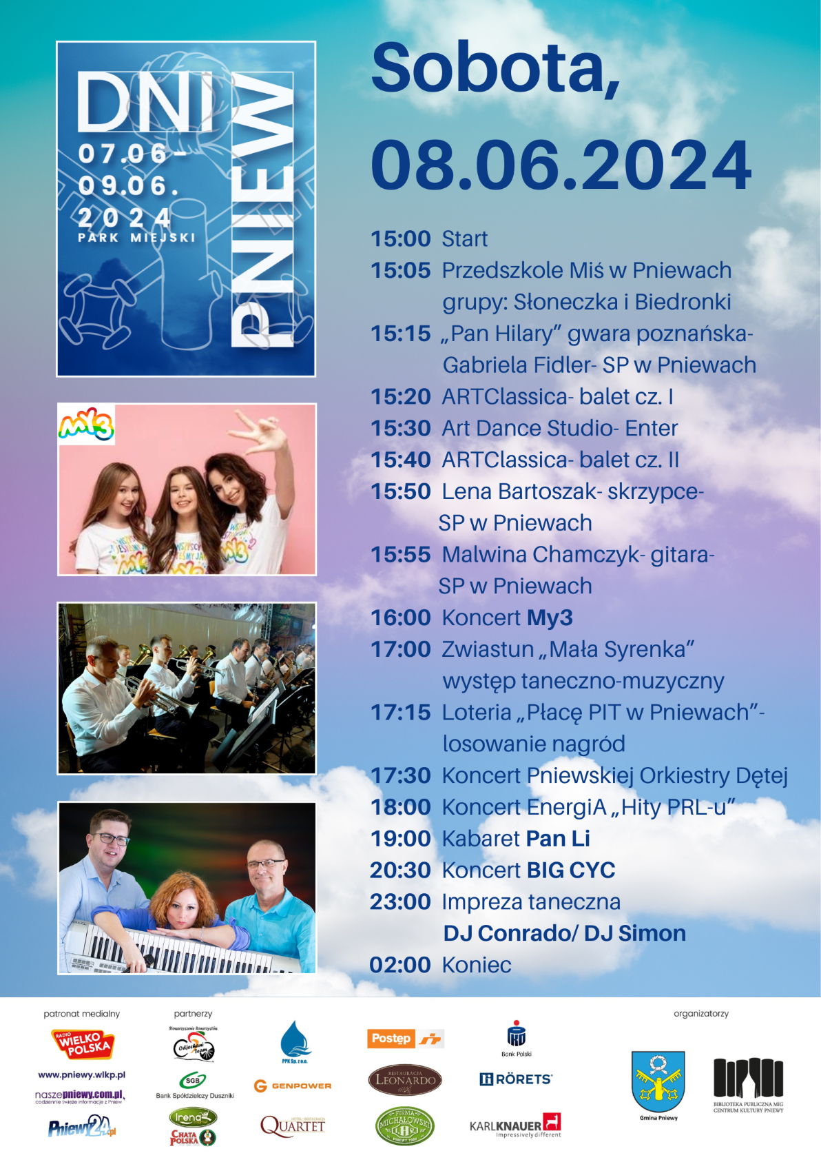 Plakat Dni Pniew 2024- sobota