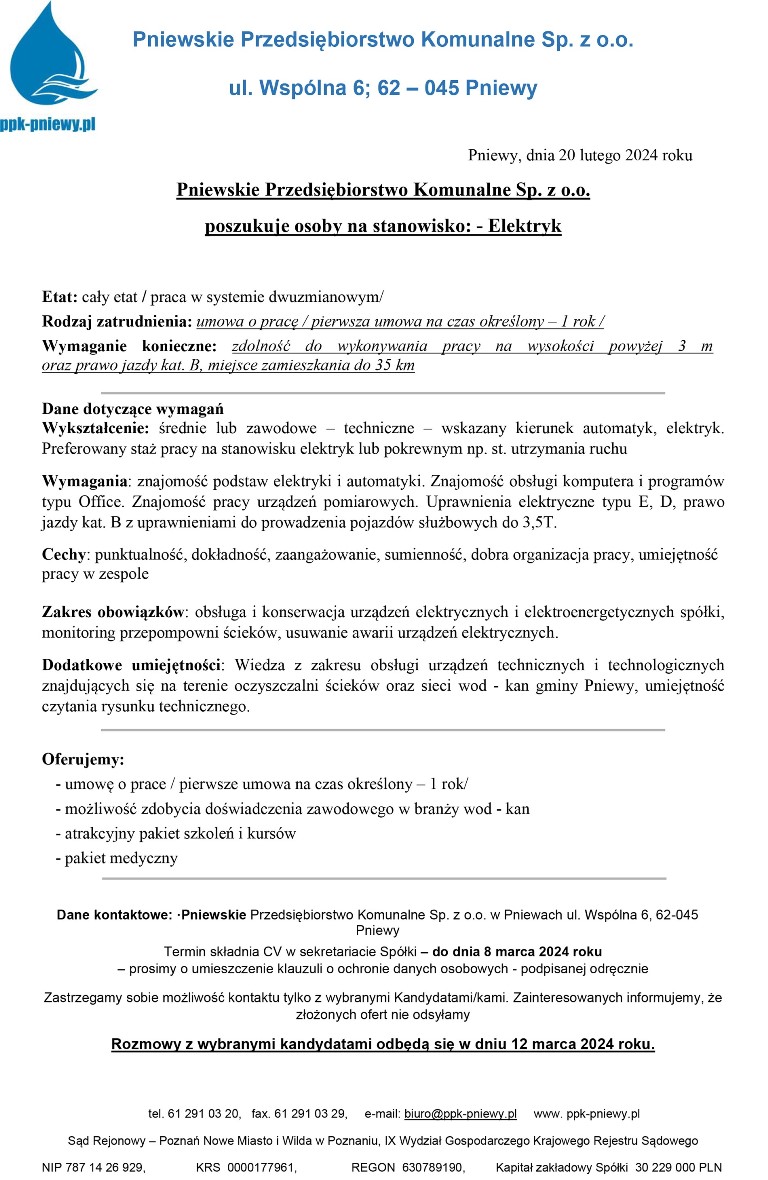 PPK oferta pracy