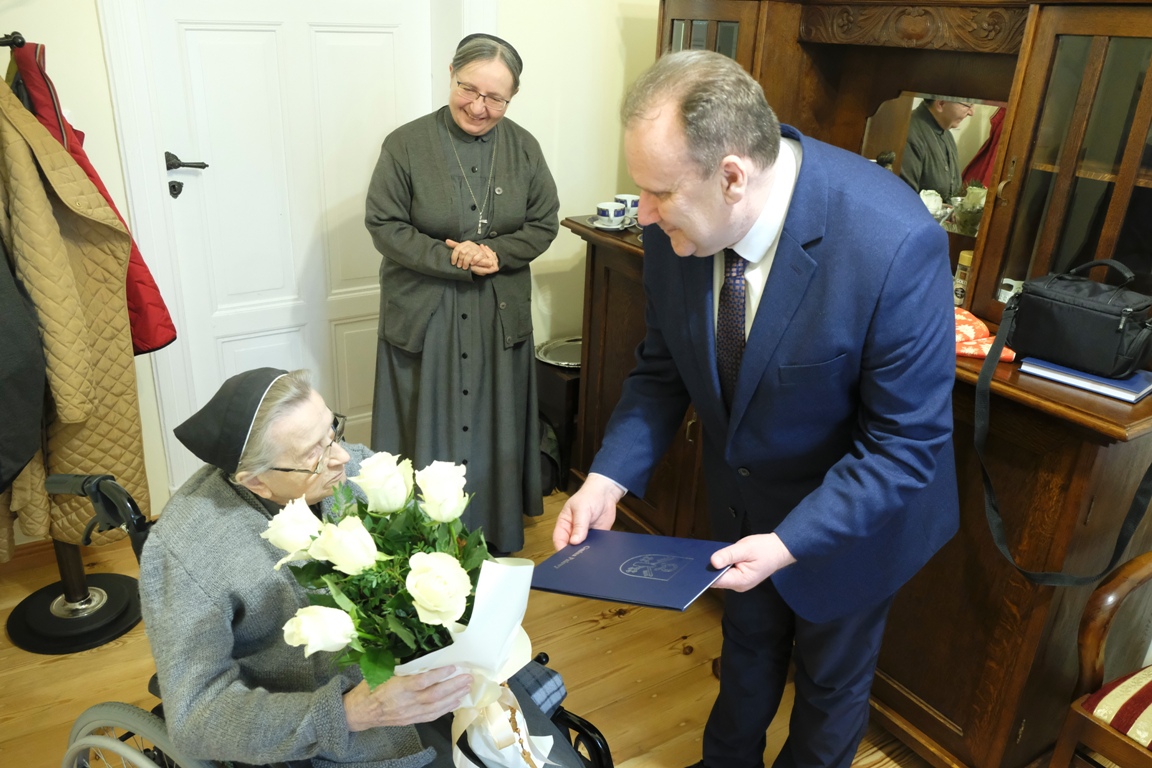 Z życzeniami u Jubilatki