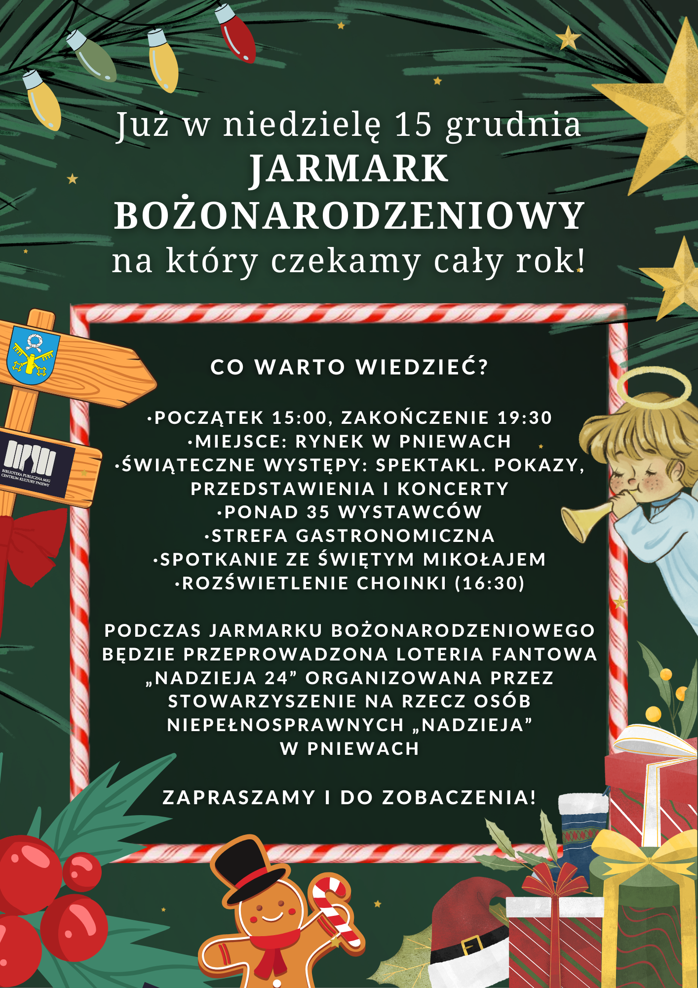 Już w&nbsp;niedzielę Jarmark Bożonarodzeniowy!
