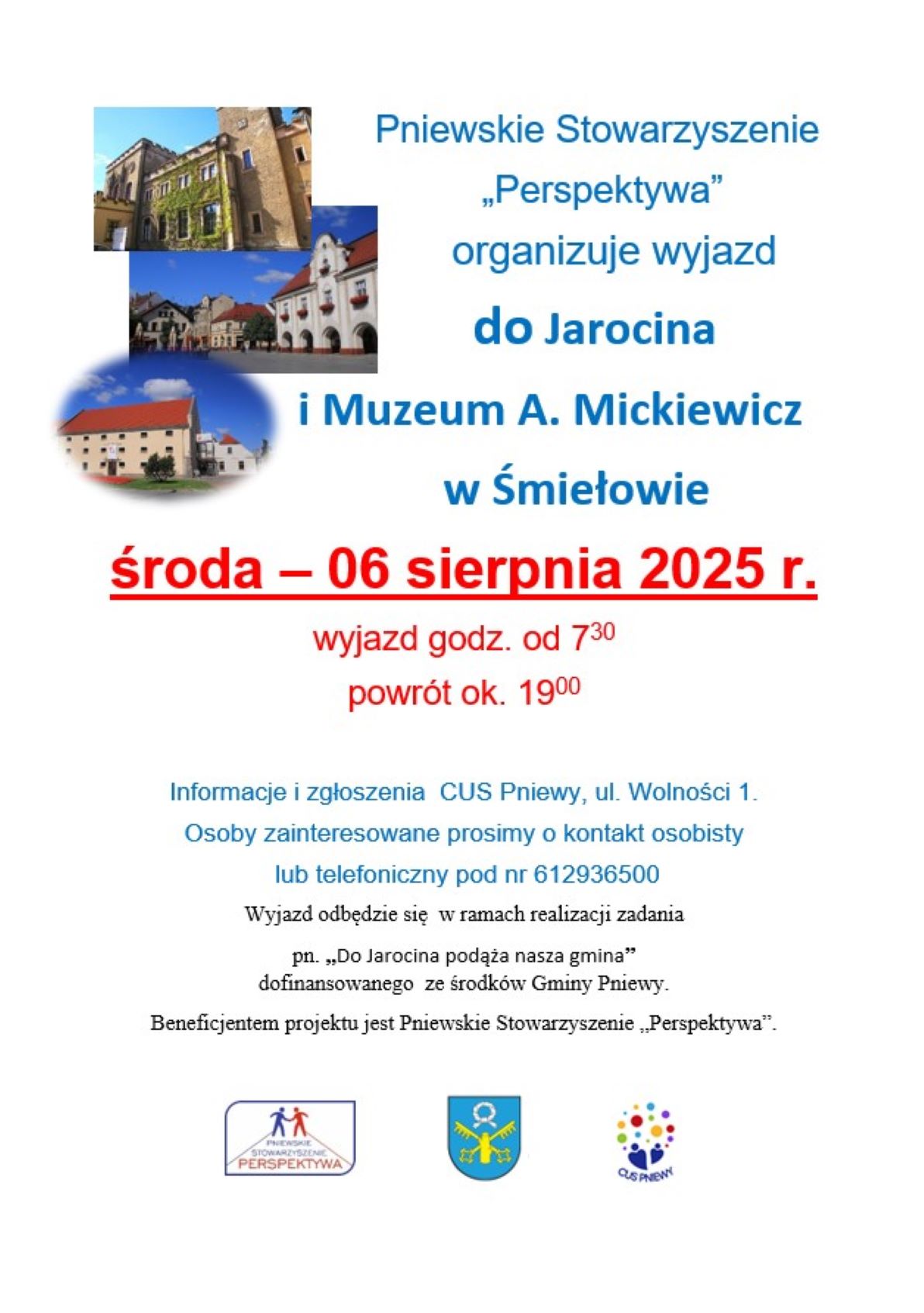 Wyjazd do Jarocina i Śmiełowa
