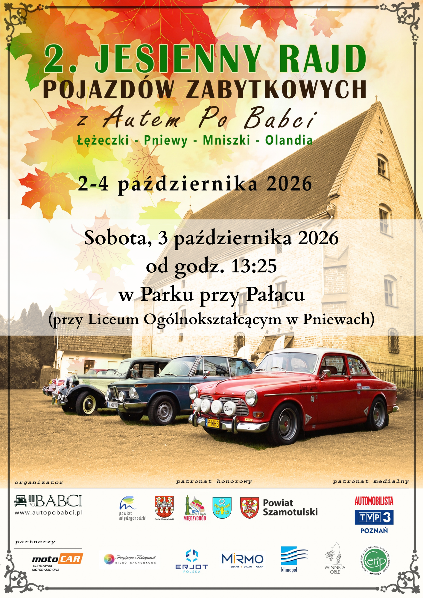 2. Jesienny Rajd Pojazd&oacute;w Zabytkowych z&nbsp;Autem Po Babci