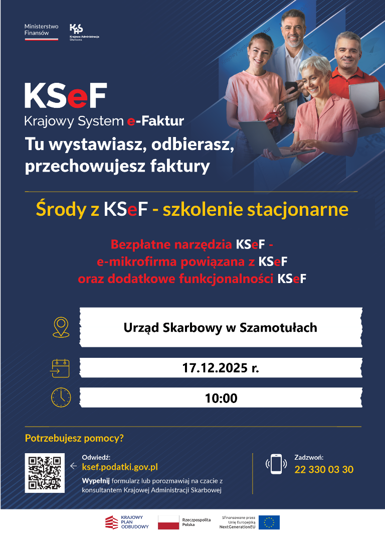 Środy z&nbsp;KSeF - szkolenie stacjonarne
