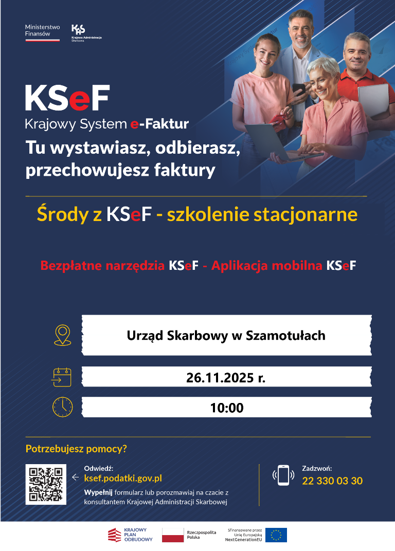 Środy z&nbsp;KSeF - szkolenie stacjonarne