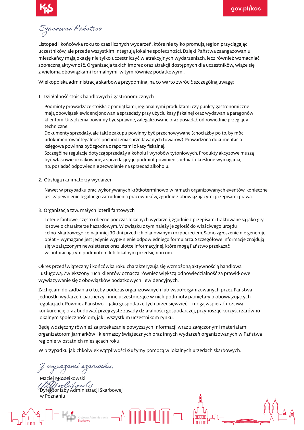 Dyrektor Izby Administracji Skarbowej w&nbsp;Poznaniu przypomina!