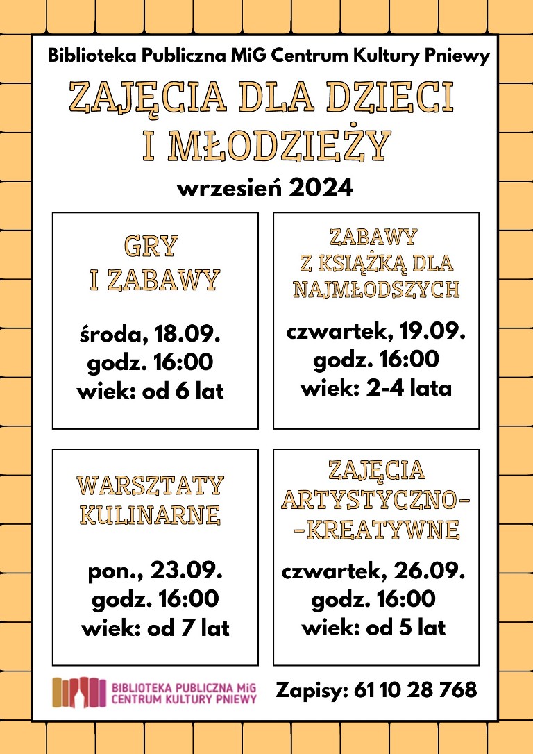 plakat-zajęcia w ck -wrzesień