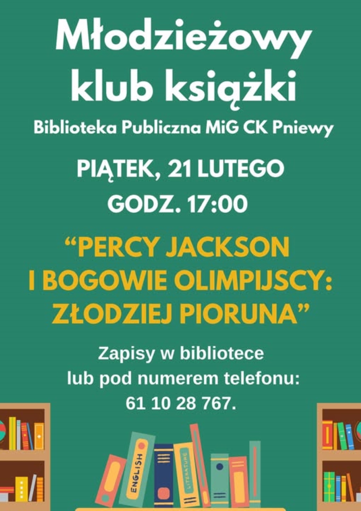 Spotkanie Młodzieżowego Klubu Książki