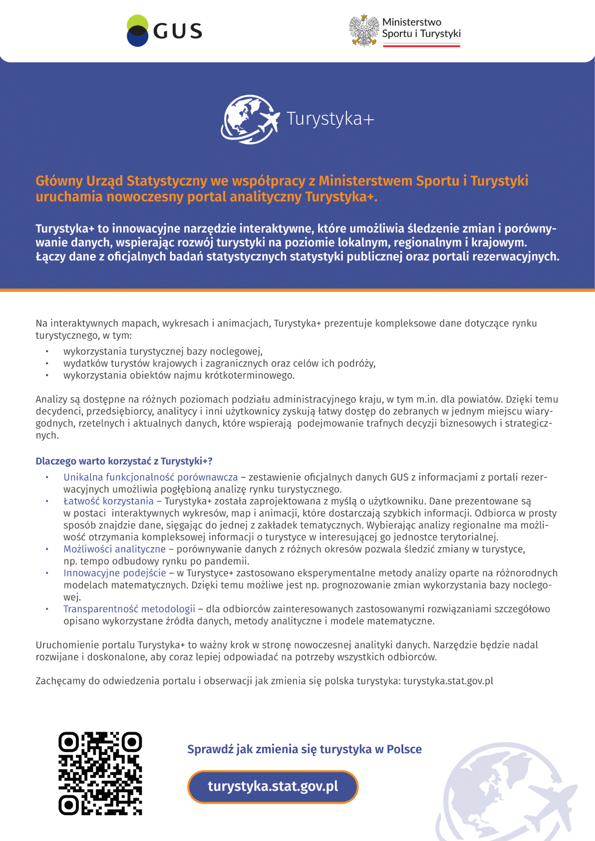 Nowoczesny portal analityczny Turystyka+