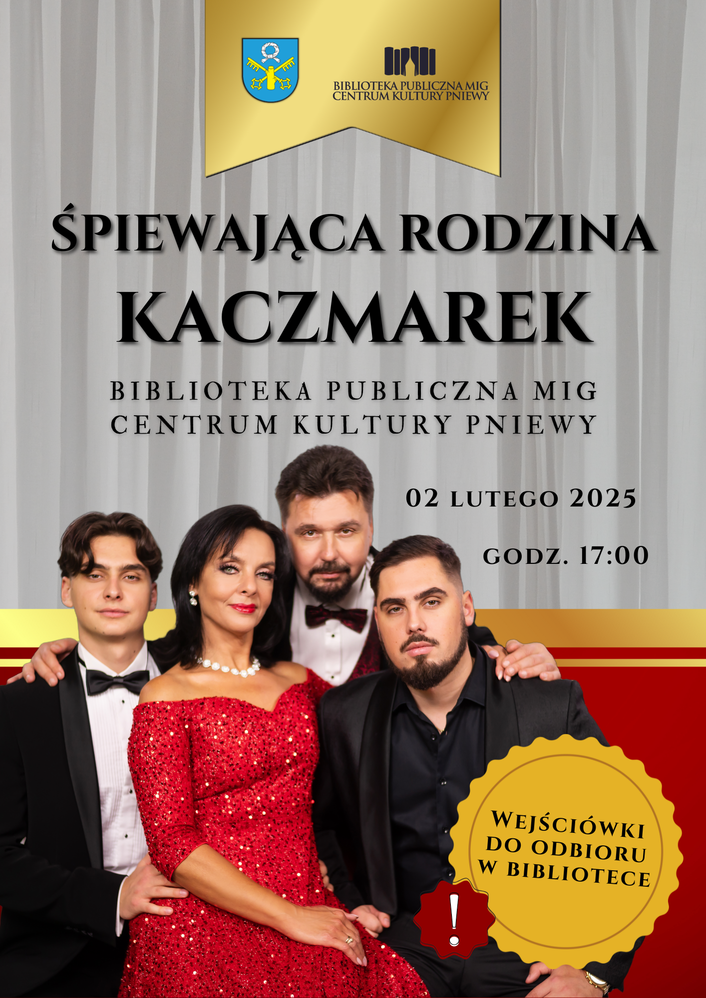 Koncert plakat Śpiewająca Rodzina Kaczmarek