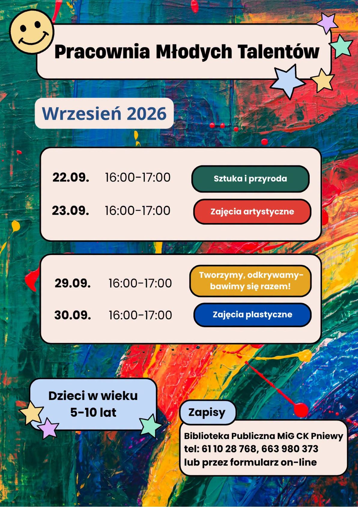 Pracownia Młodych Talent&oacute;w zaprasza!