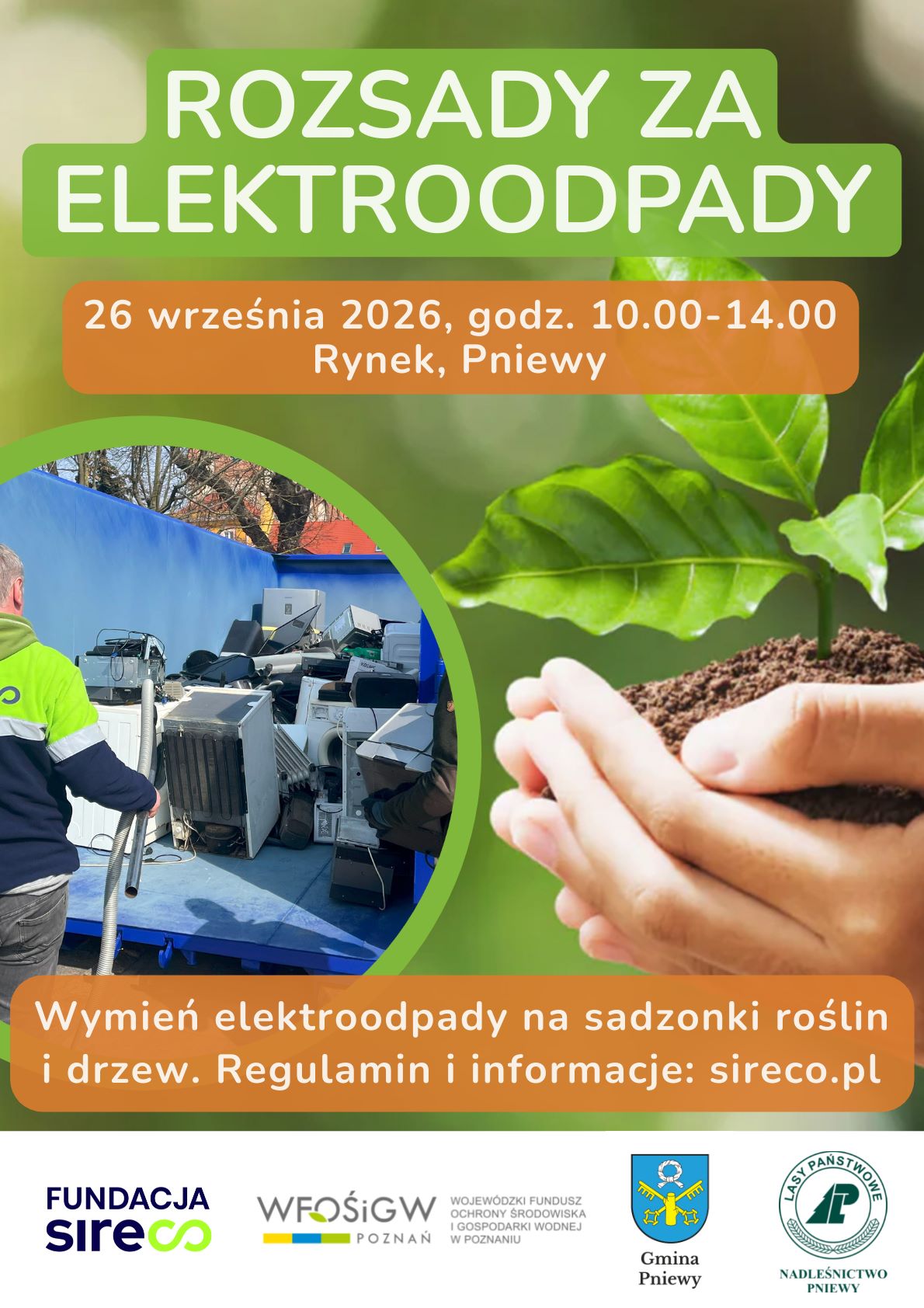 ROZSADY ZA ELEKTROODPADY - wielka zbi&oacute;rka elektroodpad&oacute;w w&nbsp;Pniewach!