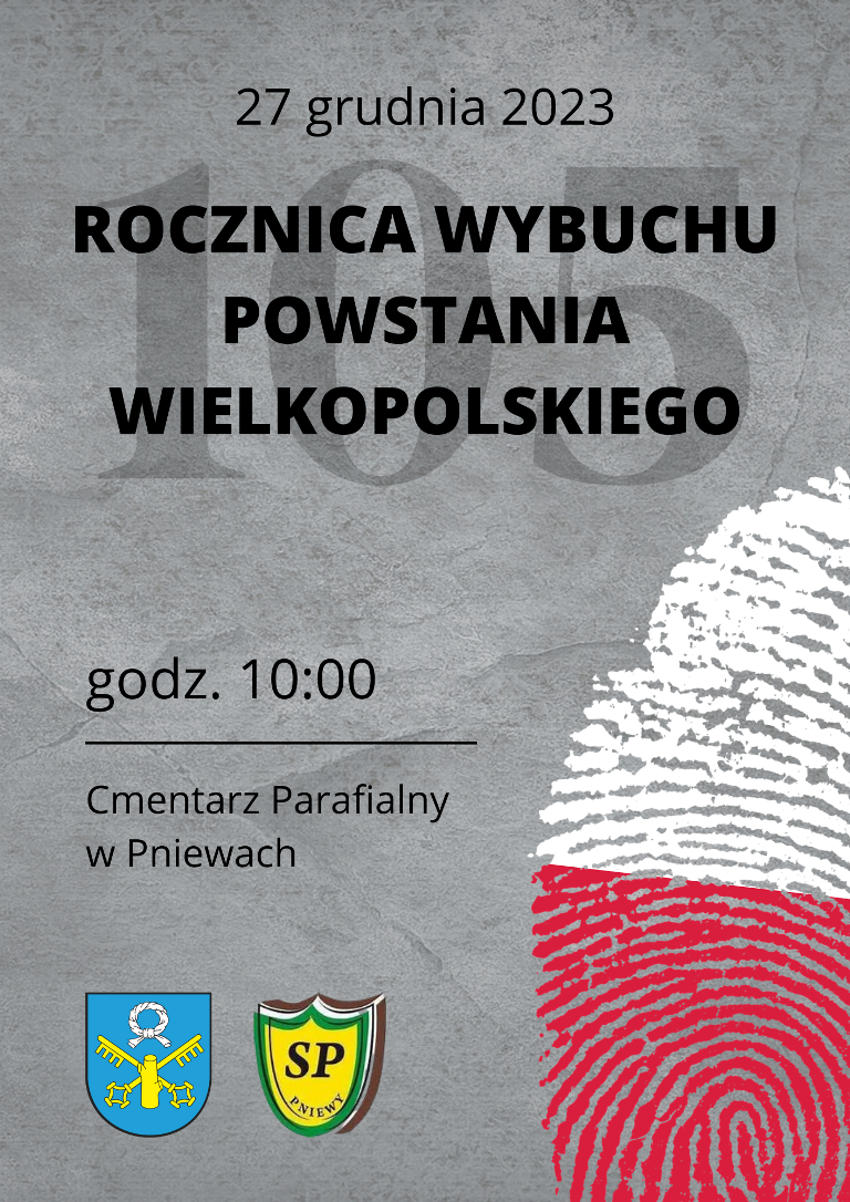 105. rocznica wybuchu Powstania Wielkopolskiego