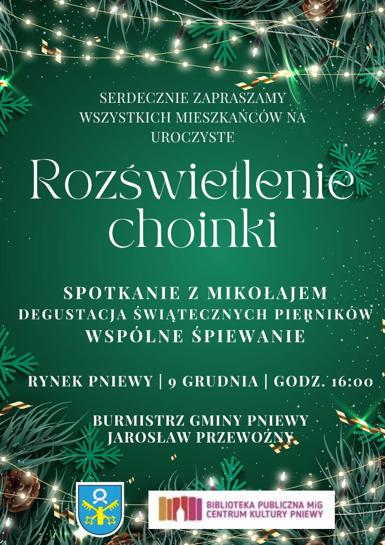 Rozświetlenie choinki - plakat