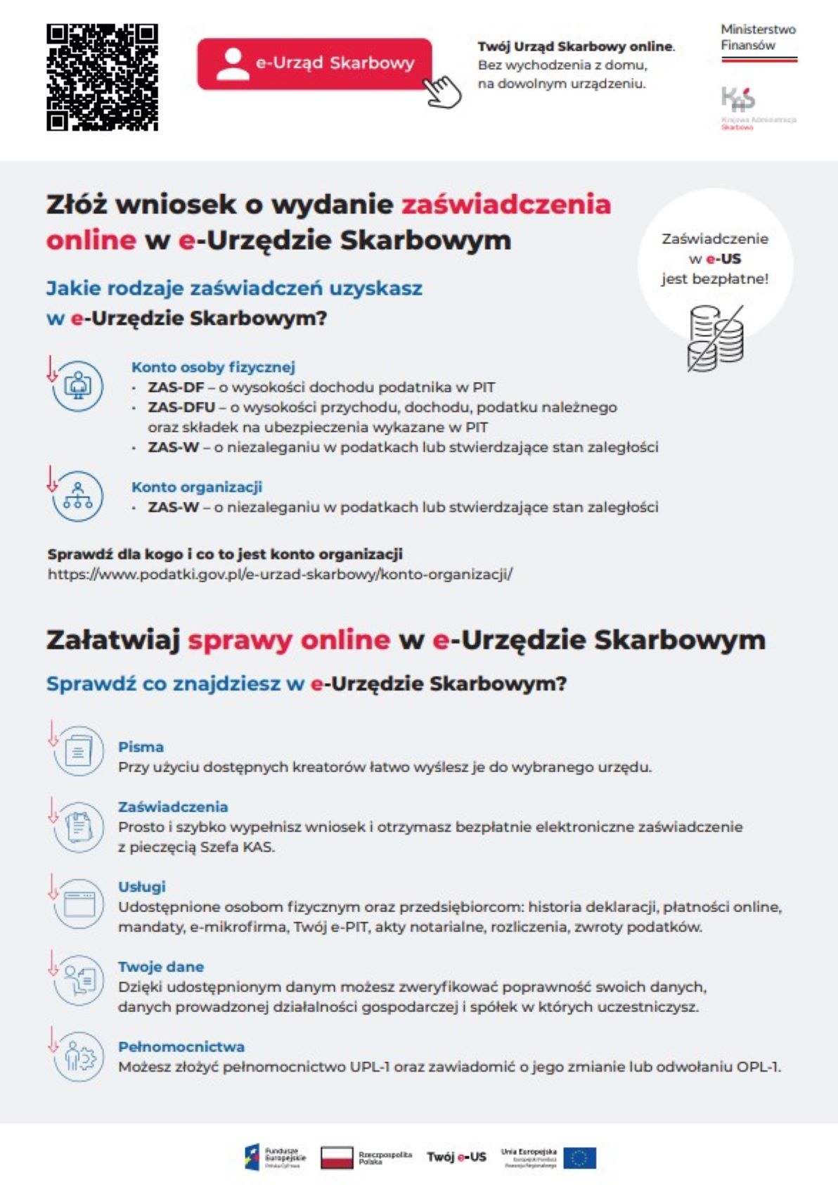 Zł&oacute;ż wniosek o&nbsp;wydanie zaświadczenia online w&nbsp;e-Urzędzie Skarbowym
