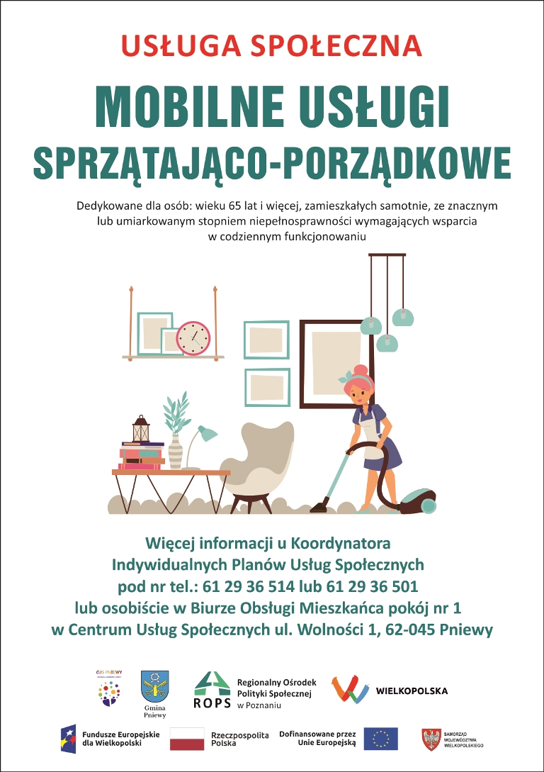 Usługi społeczne dla mieszkańców Gminy Pniewy