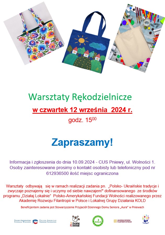 Warsztaty Rękodzielnicze