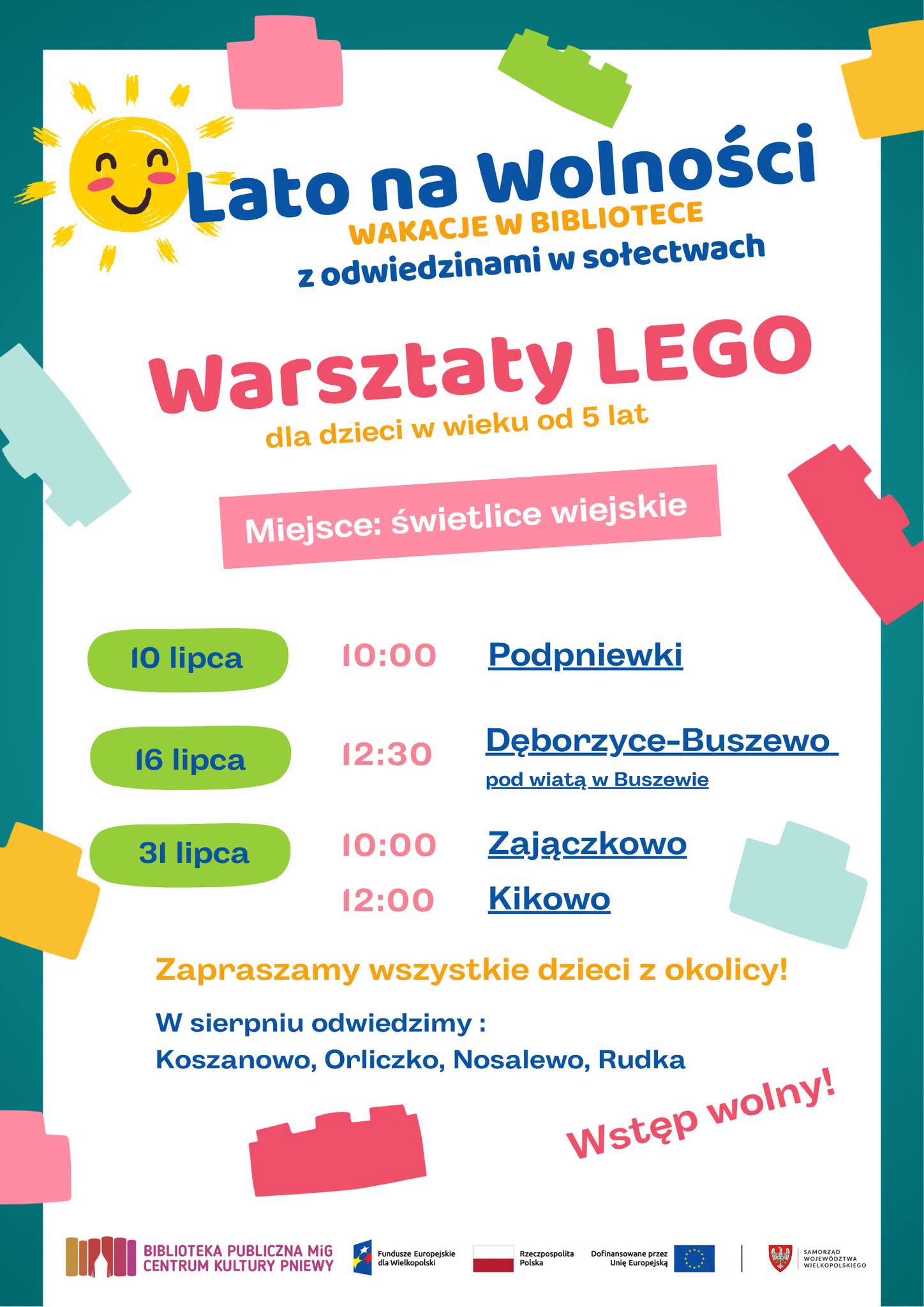 Warsztaty lego na&nbsp;sołectwach