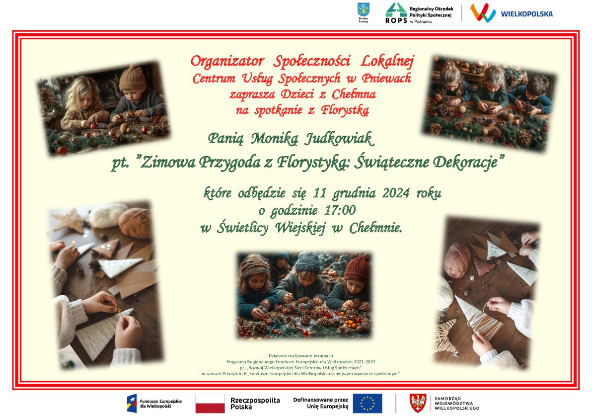 Zimowa Przygoda z&nbsp;Florystyką: Świąteczne Dekoracje