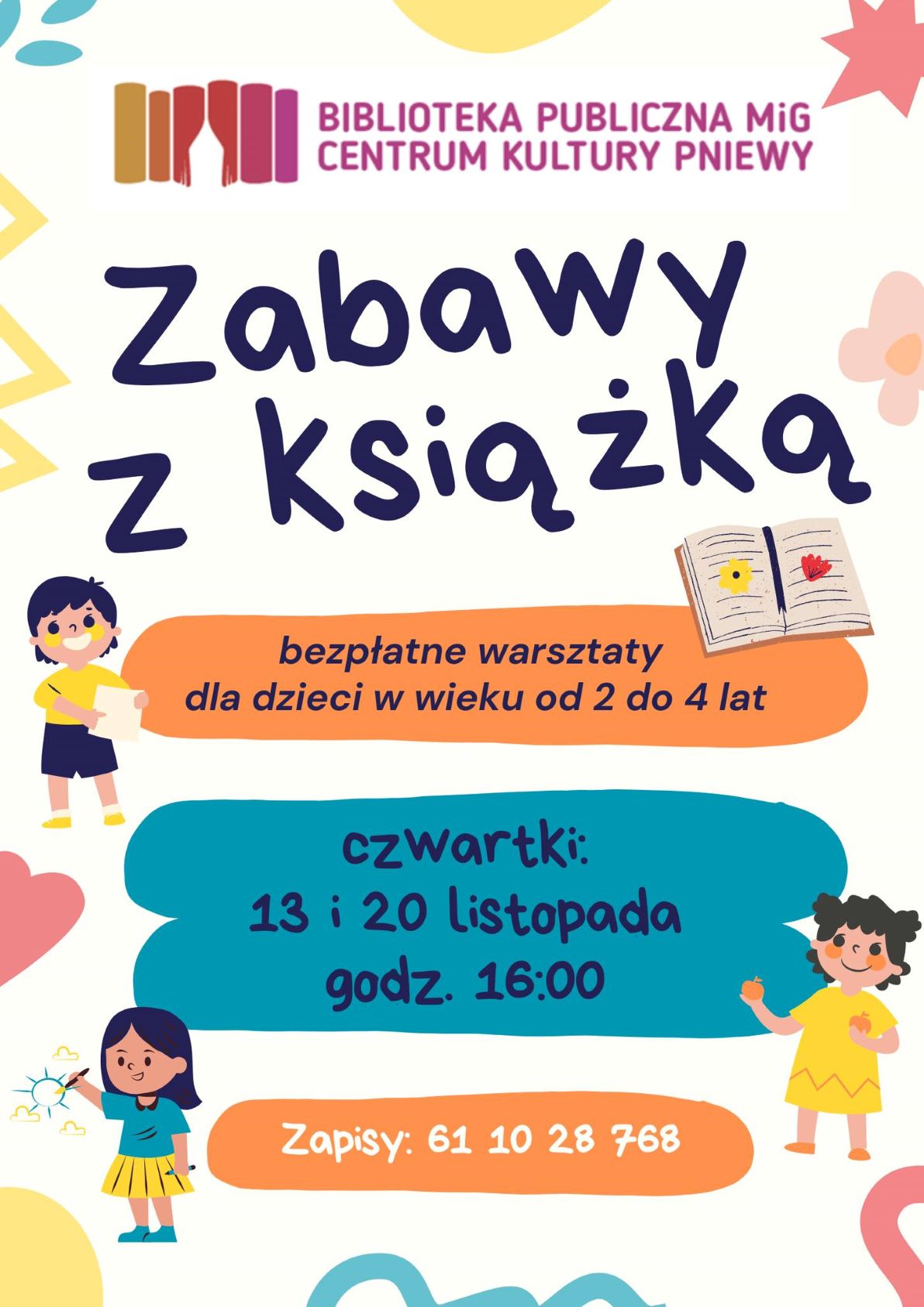 Zabawy z&nbsp;książką w&nbsp;Bibliotece!
