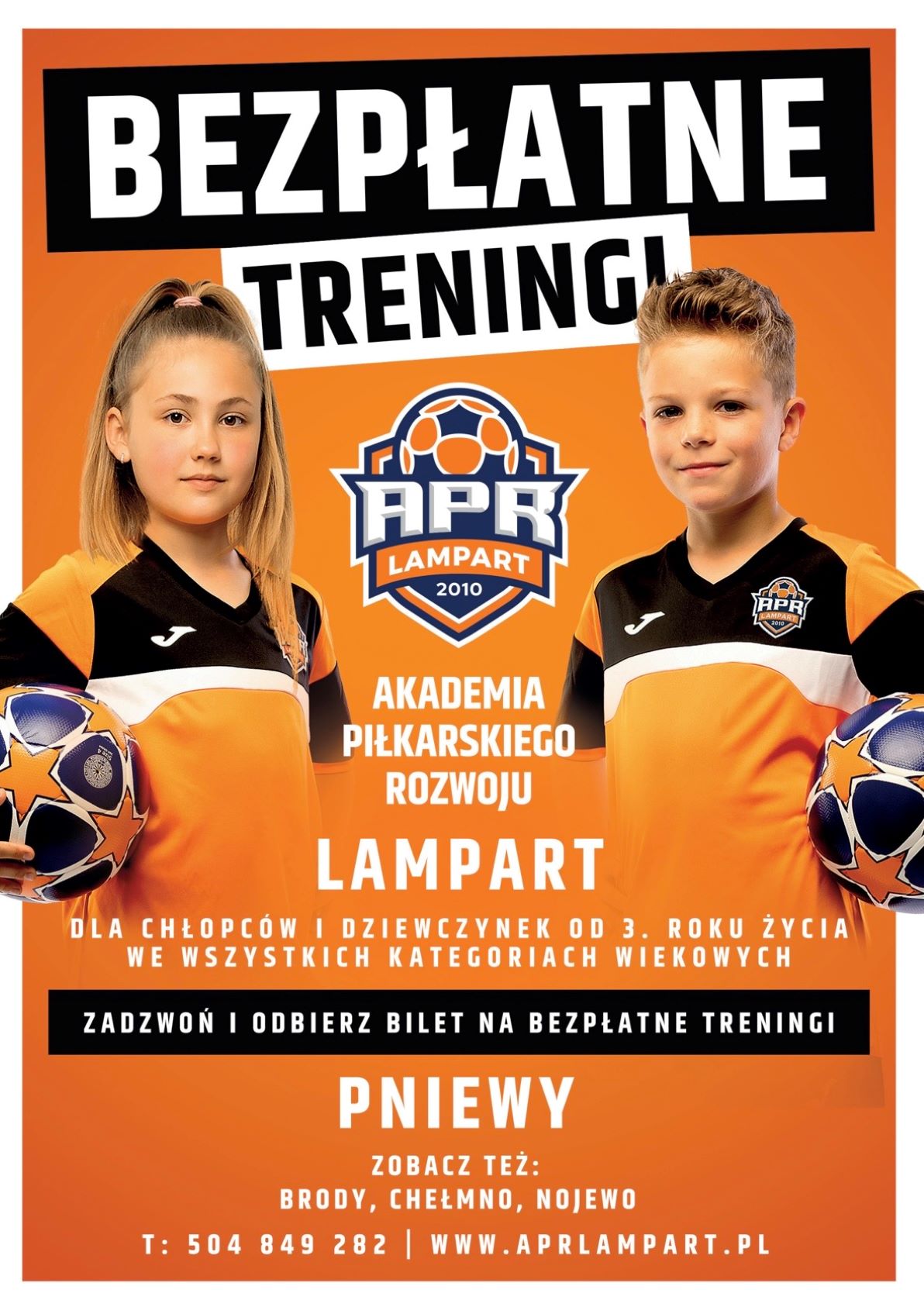 Bezpłatne treningi zapoznawcze w&nbsp;Akademii Piłkarskiego Rozwoju Lampart