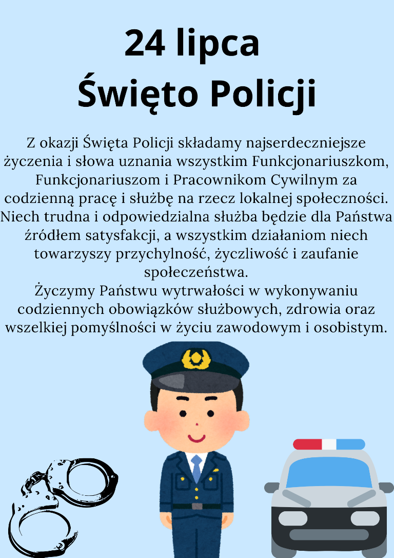życzenia dla Policji