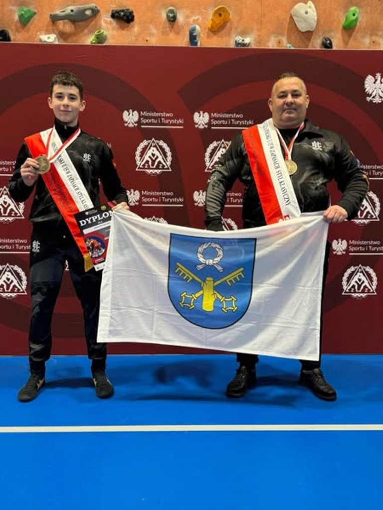 Jakub Skrzypczak z tatą