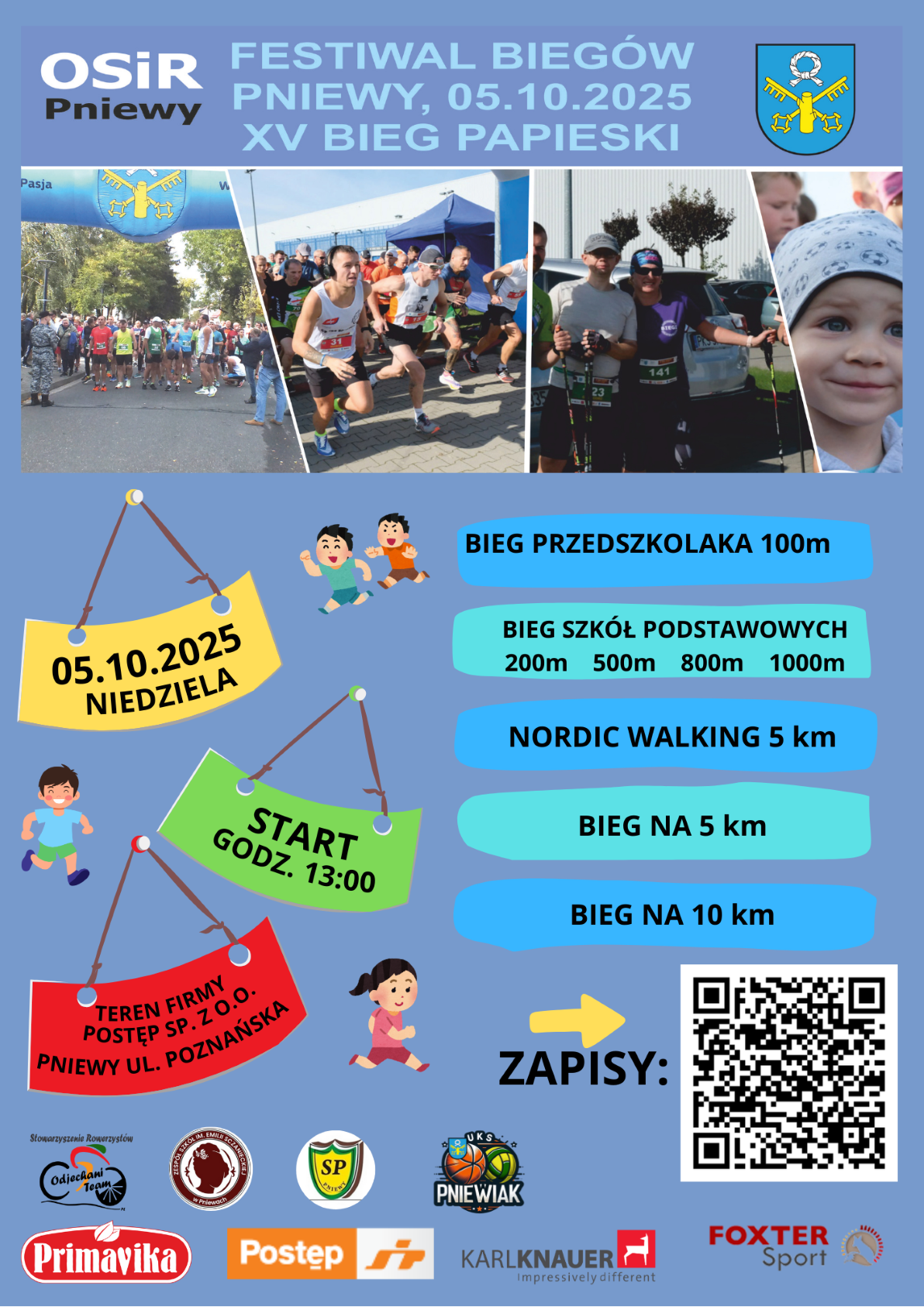 FESTIWAL BIEGÓW ULICZNYCH I XV OTWARTY BIEG PAPIESKI 2025