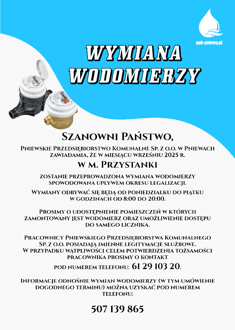 Wymiana wodomierzy-plakat