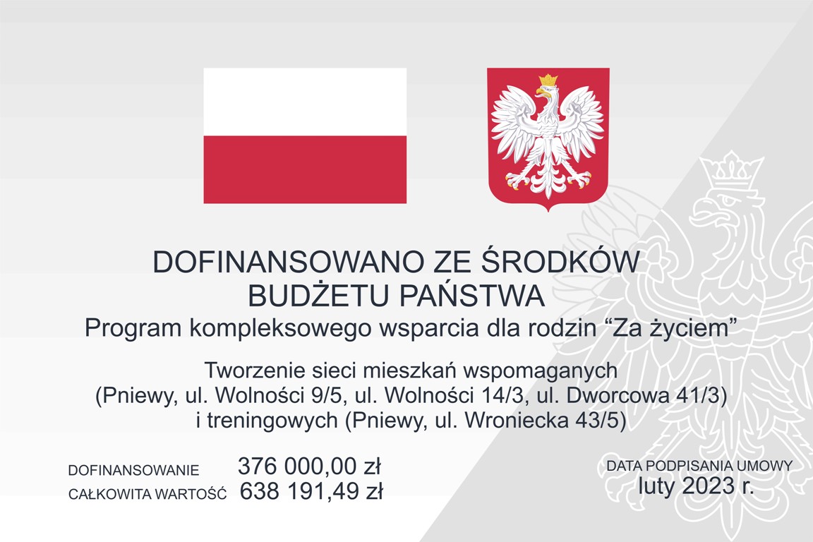 Tablica informacyjna- mieszkania 